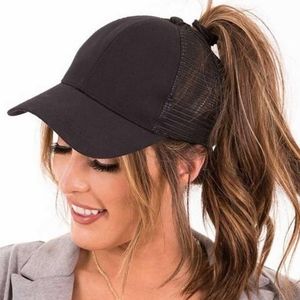 Ponytail hat